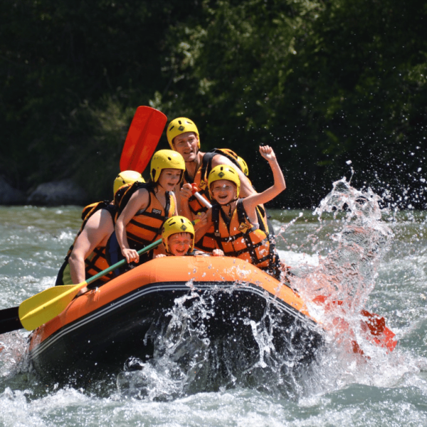 Rafting niños Pirineo Aragones